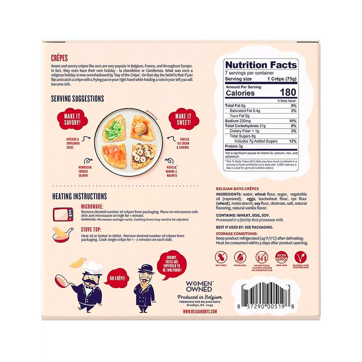 Belgian Boys Original Crepes - 13.6oz_7ct - Imagen 2